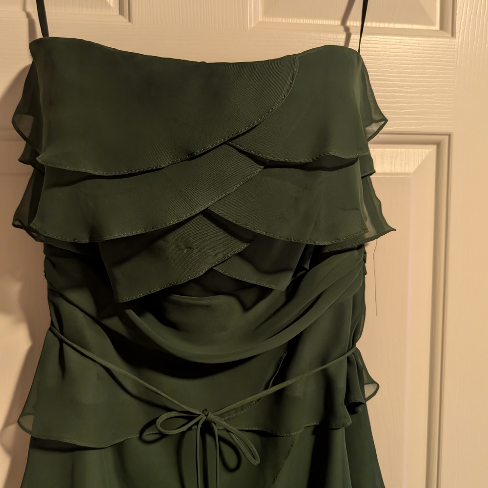 Lazaro Green Ruffled Dress - Picture 6 of 8